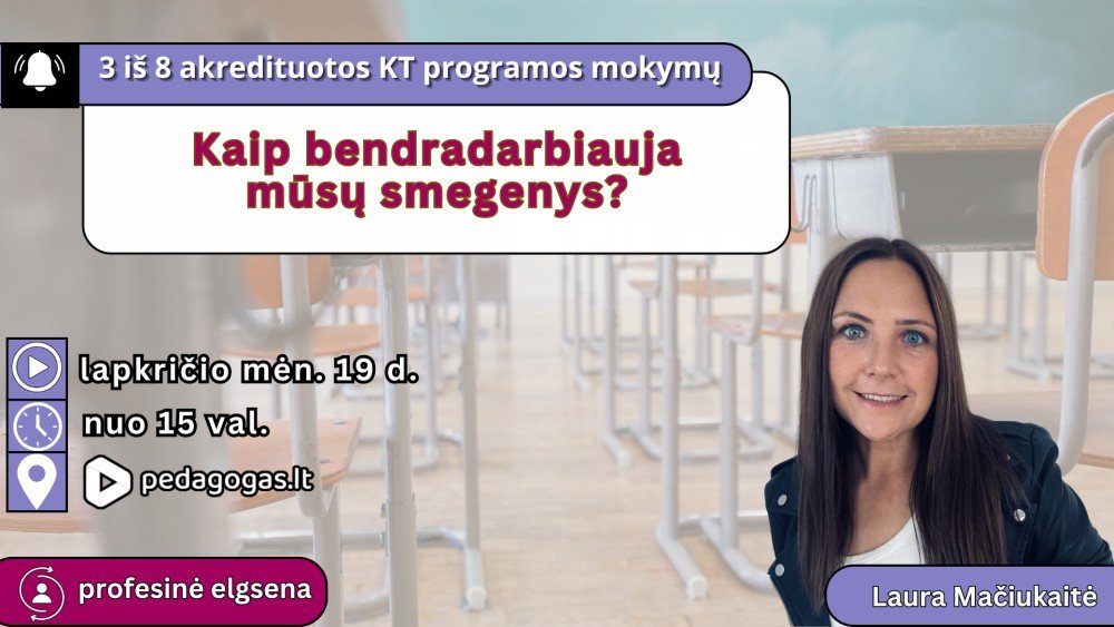 Kaip bendradarbiauja mūsų smegenys?