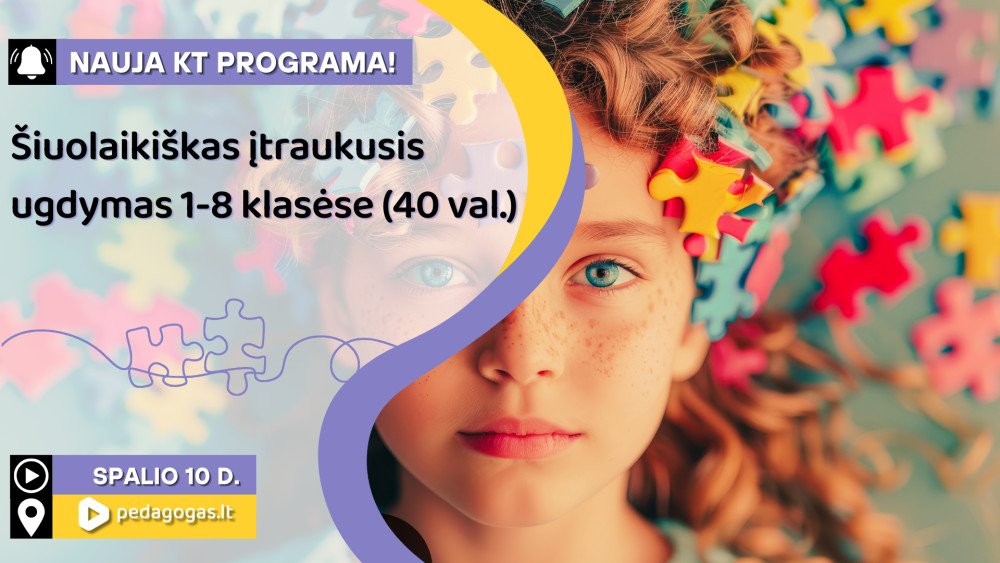 Šiuolaikiškas įtraukusis ugdymas 1–8 klasėse (40 val.)